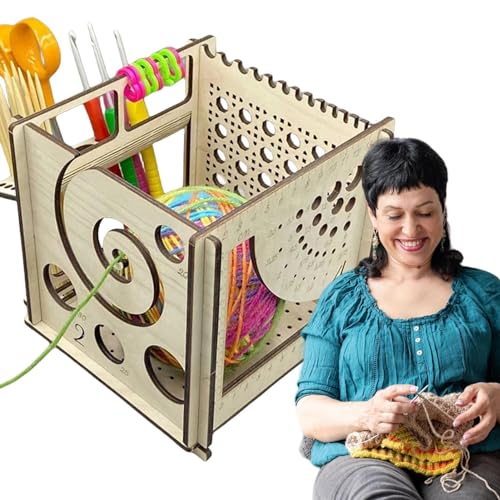 Meindin Häkelgarnschale, All-in-One-Garnschale aus, Häkelgarnhalter und Aufbewahrung, Blocking Board häkeln, Bastel- und Strickhalter, Häkelzubehör, Geschenk für Stricker und Häkeler Meindin Häkelgarnschale, All-in-One-Garnschale aus, Häkelgarnhalter und Aufbewahrung, Blocking Board häkeln, Bastel- und Strickhalter, Häkelzubehör, Geschenk für Stricker und Häkeler von Meindin
