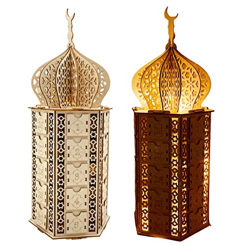Ramadans Adventskalender 30 Tage Til Eid Adventskalender Ramadans Countdown Kalender für Kinder Wiederverwendbare Islamische Adventskalender Ramadans Eid Dekorationen von Meindin