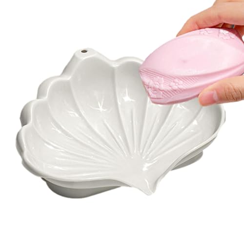Shell Seifenhalter – Abtropf-Seifenschale | Stilvolle und kreative Seifenschale, dekoratives Accessoire für Badezimmer, Dusche, Küche Meindin von Meindin