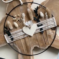 Türkranz - Fensterkranz Eukalyptus Boho | Makramee Loop Metallring Trockenblumen Floral Kranz Geschenk Personalisiert Türkranz - Fensterkranz Eukalyptus Boho | Makramee Loop Metallring Trockenblumen Floral Kranz Geschenk Personalisiert von MeineGoldstuecke