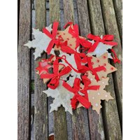8Er Set Keramik Christbaumschmuck Oder Geschenkanhänger Mit Schleife Und Baumwollband 8Er Set Keramik Christbaumschmuck Oder Geschenkanhänger Mit Schleife Und Baumwollband von MeineIdeenwerkstatt