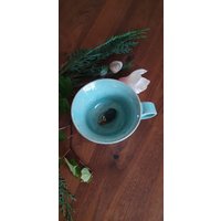 Keramiktasse Türkis Mit Igel von MeineIdeenwerkstatt