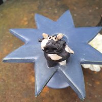 Kerzenständer Mit Kuh Keramik von MeineIdeenwerkstatt