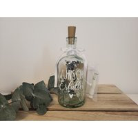 Geschenkglas Wunscherfüller/Geldgeschenk Trockenblumen Personalisierbar Eukalyptus Geld Schenken von MeineKreativeSeiteDE