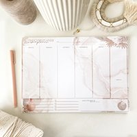 Wochenplaner Din A4 | Home Office Planer Notizblock Zum Arbeiten Schreibtischunterlage| To-Do-Liste Weekly Planner Büro von MeineMiniwelt