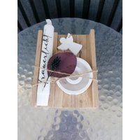 Holzbox Zum Abschied - Kondolenz Trauerkerze Schutzengel Holzbox Zum Abschied - Kondolenz Trauerkerze Schutzengel von MeineWunderTuete