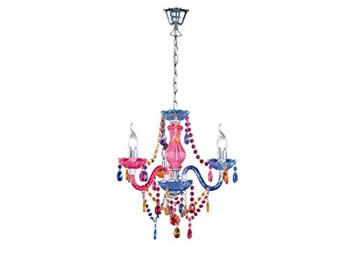 MeineWunschleuchte Kronleuchter 3-flammig Ø 46cm mit buntem Acryl Kristallbehang MeineWunschleuchte Kronleuchter 3-flammig Ø 46cm mit buntem Acryl Kristallbehang von MeineWunschleuchte