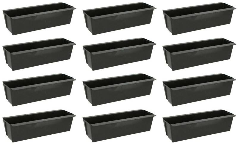 Meinposten Blumenkasten Pflanzkästen Palette Paletten Pflanzkasten Palettenbeet Blumenkasten (Spar-Set, 12 St., 2er Set, 4er Set, 6er Set, 12er Set), Einsatz für Europaletten von Meinposten