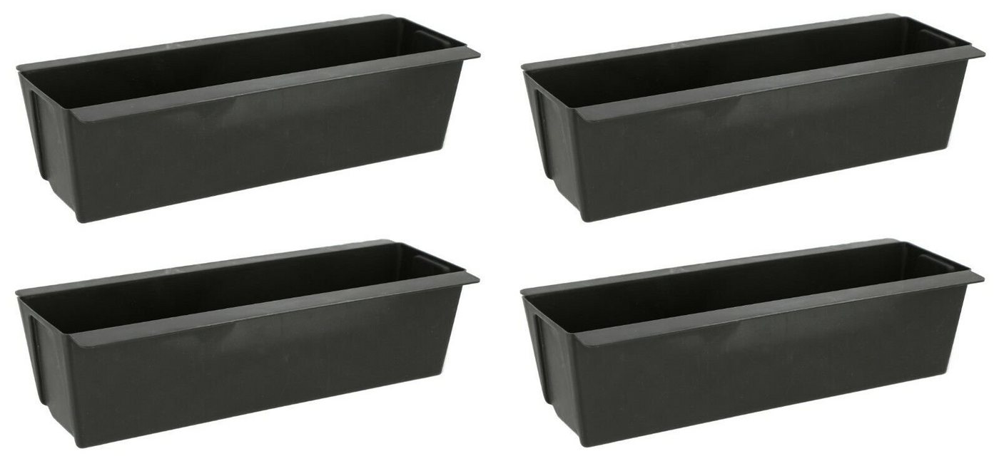 Meinposten Blumenkasten Pflanzkästen Palette Paletten Pflanzkasten Palettenbeet Blumenkasten (Spar-Set, 4 St., 2er Set, 4er Set, 6er Set, 12er Set), Einsatz für Europaletten von Meinposten