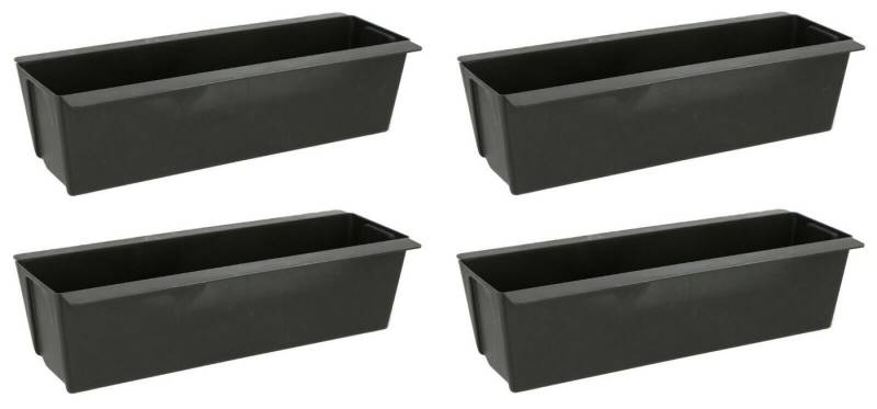 Meinposten Blumenkasten Pflanzkästen Palette Paletten Pflanzkasten Palettenbeet Blumenkasten (Spar-Set, 4 St., 2er Set, 4er Set, 6er Set, 12er Set), Einsatz für Europaletten von Meinposten