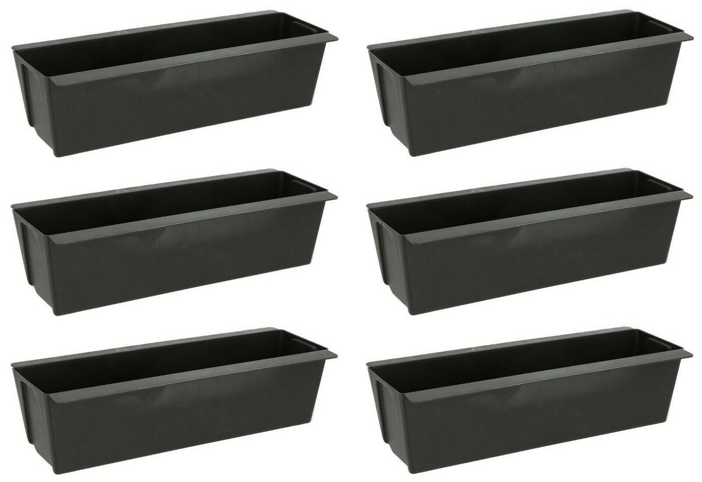 Meinposten Blumenkasten Pflanzkästen Palette Paletten Pflanzkasten Palettenbeet Blumenkasten (Spar-Set, 6 St., 2er Set, 4er Set, 6er Set, 12er Set), Einsatz für Europaletten von Meinposten