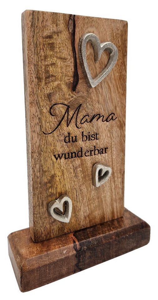 Meinposten Deko-Schriftzug Holzschild MAMA Holztafel Geschenk Mutter Höhe 20 cm (1 St) von Meinposten