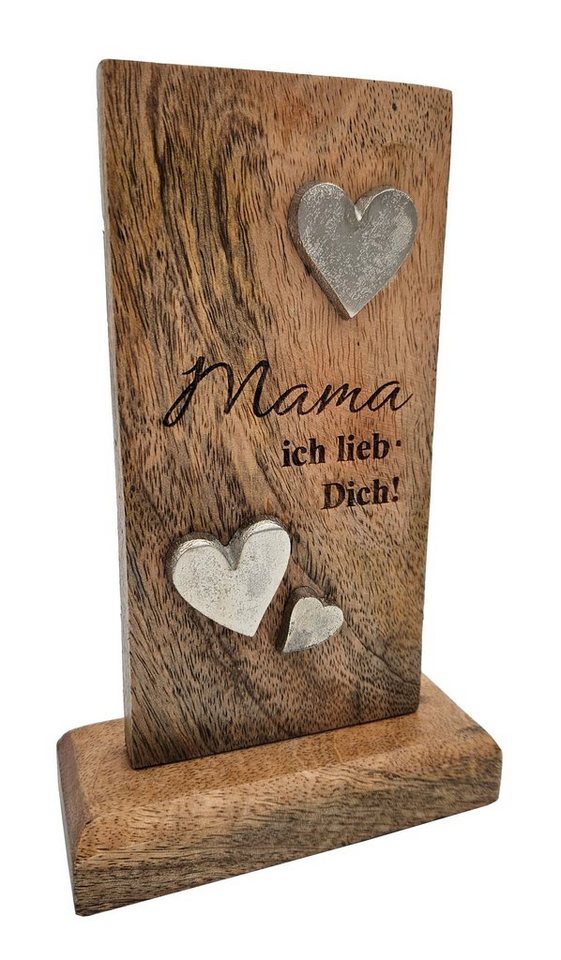 Meinposten Deko-Schriftzug Holzschild MAMA Holztafel Geschenk Mutter Höhe 20 cm (1 St) von Meinposten
