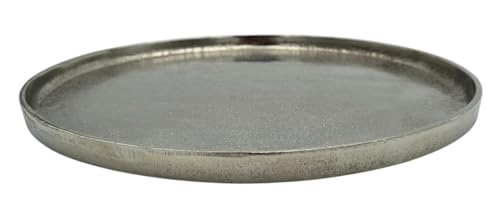 Meinposten Deko Teller Schale silber rund 35 cm Kerzentablett Schale Metall Dekoration schwere Qualität Meinposten Deko Teller Schale silber rund 35 cm Kerzentablett Schale Metall Dekoration schwere Qualität von Meinposten