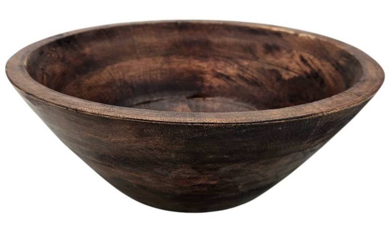 Meinposten Dekoschale Holzschale Mango Holz Schale Dekoschale Brotschale Mangoholz Ø 38 cm (1 St), aus Mangoholz von Meinposten