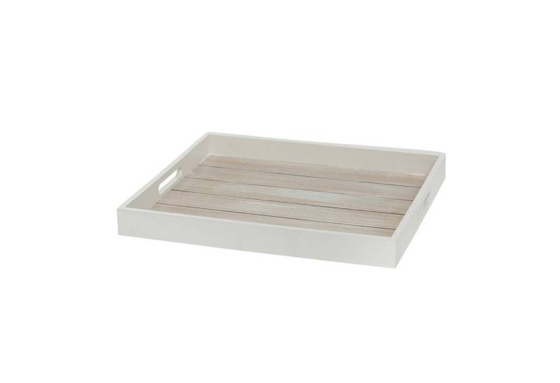Meinposten Dekotablett Landhaus-Stil Weiß Tablett Klein Mittel Groß Rund Rechteck Holz (1 St), vielfältige Verwendungsmöglichkeiten von Meinposten