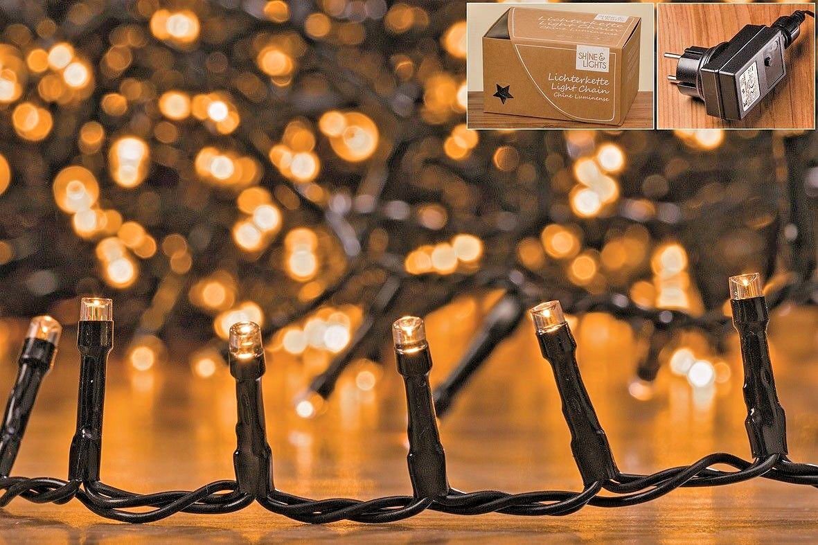 Meinposten LED-Lichterkette Gartenbeleuchtung warmweiß 768 LED Timer, Cluster Büschellichterkette Meinposten LED-Lichterkette Gartenbeleuchtung warmweiß 768 LED Timer, Cluster Büschellichterkette von Meinposten
