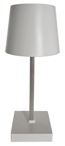 Meinposten Lampe LED ohne Kabel Touch Tischleuchte Tischlampe Leuchte kabellos dimmbar (Weiß, Höhe 26 cm (Modell Molly)) von Meinposten