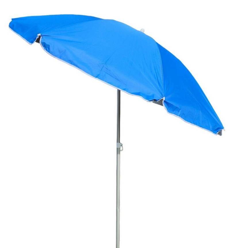 Meinposten Sonnenschirm Strandschirm Strand Reise Stabil UV Schutz UPF 50+ blau 170 cm, abknickbar, Polyester von Meinposten