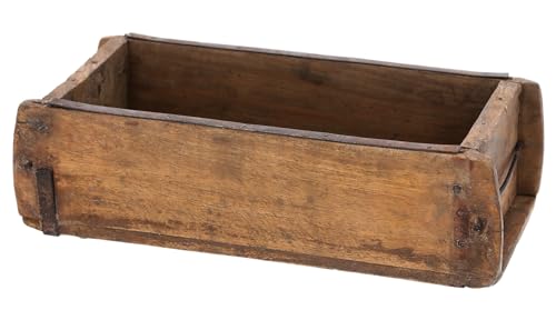 Meinposten Tablett Holzkiste Ziegelform Ziegelsteinform Kiste Holz Kasten 30 cm von Meinposten