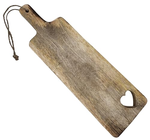 Schneidebrett Holz Mangoholz HERZ Küchenbrett Brotschneidebrett Holzbrett 50 cm Schneidebrett Holz Mangoholz HERZ Küchenbrett Brotschneidebrett Holzbrett 50 cm von Meinposten