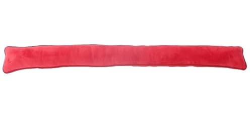 Zugluftstopper Windstopper Türwindstopper Zugluft Microfaser rosa rot grün 90 cm (Dunkelrot) von Meinposten