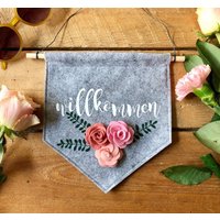 Wimpel Willkommen | Türdekor Willkommensschild Banner Wimpel Willkommen | Türdekor Willkommensschild Banner von MeinuDein