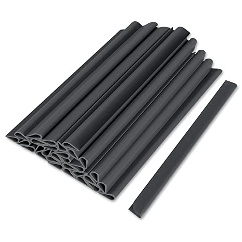 Meisax 48 Stück PVC Befestigungsclips Sichtschutz 190×15mm Sichtschutzstreifen Clips, Universal Klemmschienen für Sichtschutzstreifen, Doppelstabmattenzaun Sichtschutz Klemmstreifen,Anthrazit von Meisax
