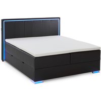 Meise Möbel Colorado II Boxspringbett inkl. Bettkasten mit Bonnellfederkernbox Kunstleder von Meise Möbel