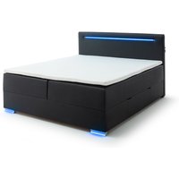 Meise Möbel Las Vegas II Boxspringbett Kunststofffuß mit LED/Kunstleder von Meise Möbel
