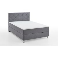 Meise Möbel Leo Boxspringbett Metallfuß mit Chromoptik 100% Polyester von Meise Möbel