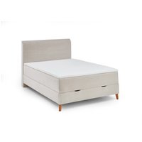 Meise Möbel Memphis Boxspringbett Holzfuß 100% Polyester Beige von Meise Möbel