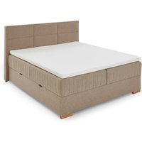 Meise Möbel Tambo Boxspringbett inkl. Bettkasten mit Bonnellfederkernbox Stoff Nordic von Meise Möbel