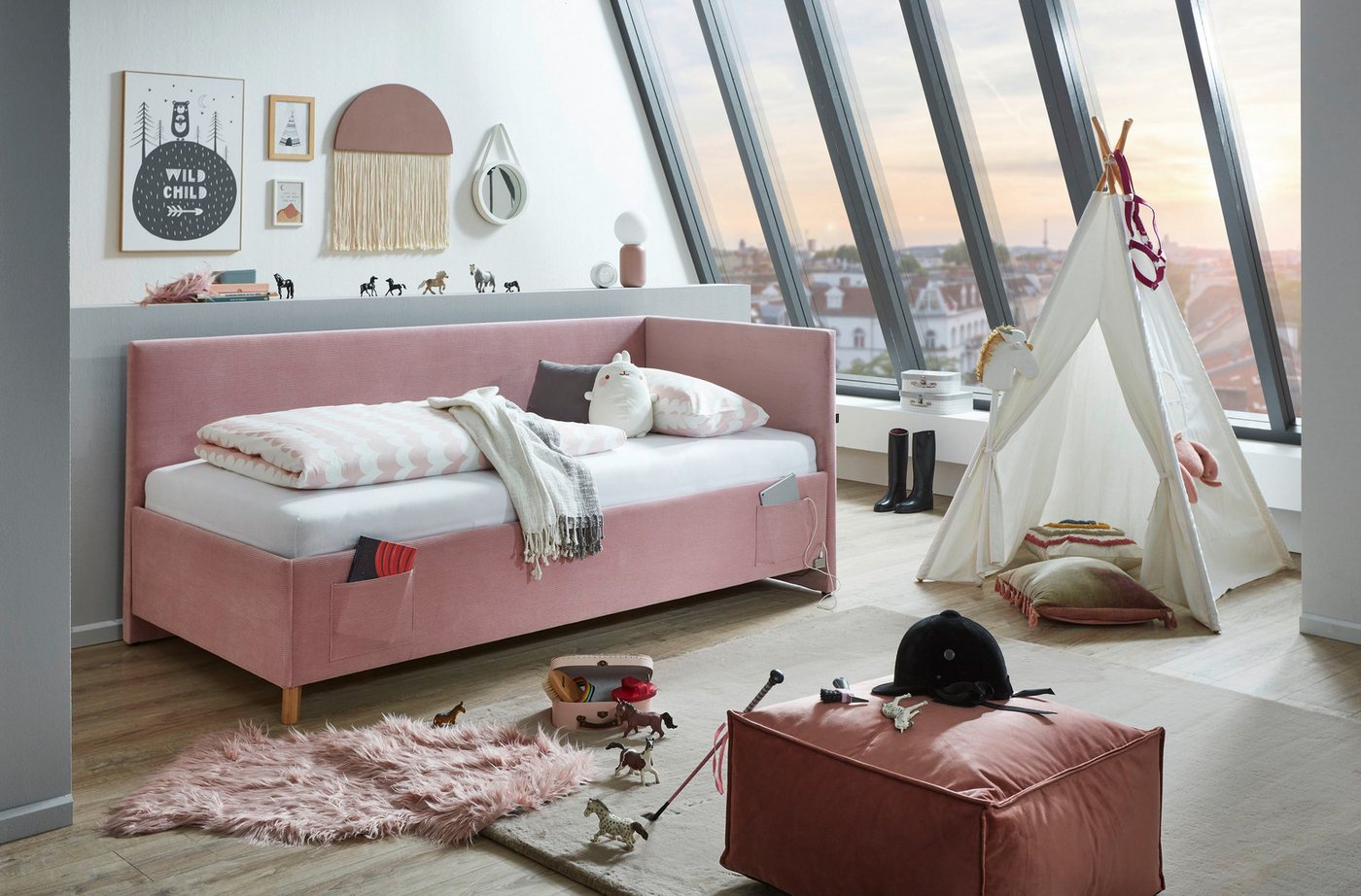 meise.möbel Kinderbett COOL II, Polsterbett wahlweise mit Bettkasten, Jugendbett inkl. USB Anschlüsse meise.möbel Kinderbett COOL II, Polsterbett wahlweise mit Bettkasten, Jugendbett inkl. USB Anschlüsse von Meise.Möbel