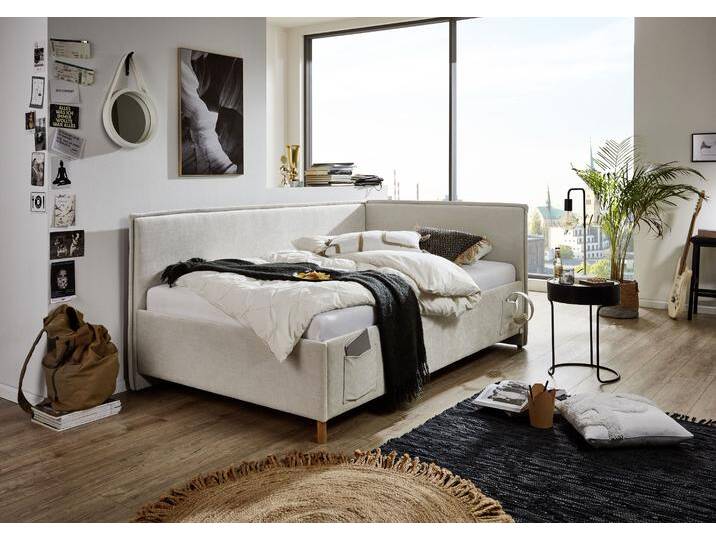 Meise Möbel Fun Polsterliege, Rückenteil, massiver Holzfuß, eichefarbig, klassisch, modern, beige Meise Möbel Fun Polsterliege, Rückenteil, massiver Holzfuß, eichefarbig, klassisch, modern, beige von Meise