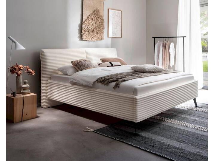 meise.möbel »Matera« Polsterbett Cord mit Bettkasten 160x200 cm / ohne Bettkasten / mit 7-Zonen-Tonnentaschenfederkern-Wendematratze / Härtegrad von Meise