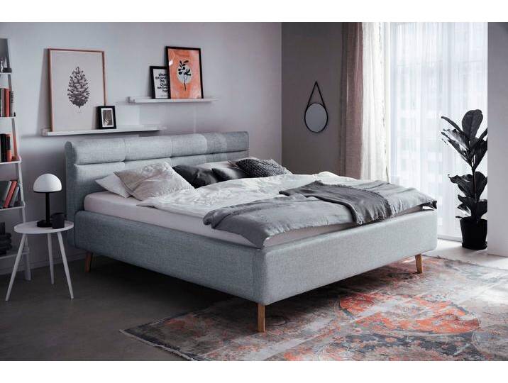 meise.möbel Polsterbett Lotte, mit Lattenrost und Bettkasten, blau, pastellblau von Meise