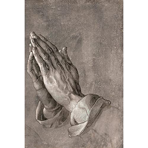 Meishe Art Posterdruck Betende Hände Palm Prayer von Albrecht Durer berühmte Tinte und Bleistift Skizze Zeichnung Malerei Reproduktion Klassisches Kunstwerk Home Wanddekoration von Meishe Art