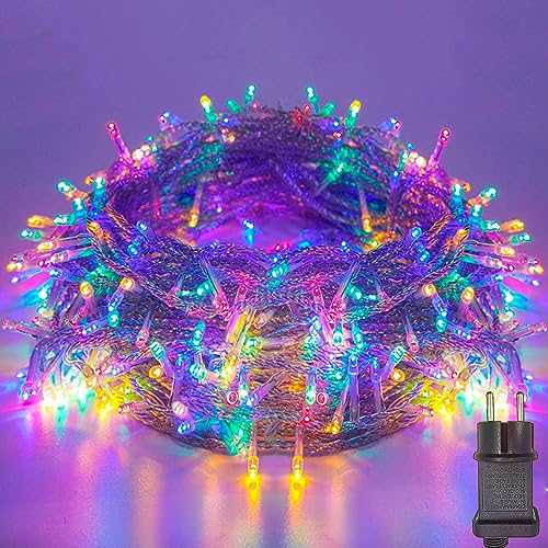 mesion Lichterkette außen innen LED Lichterkette 20m 200LEDs mit Timer, 8 Modi, Memoryfunktion, IP44 wasserdicht, Lichterkette außen Strom für Weihnachtsdeko Party Hochzeit H von Meision