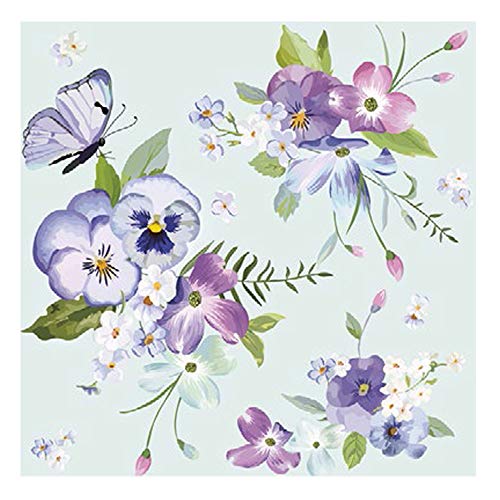 Auswahl Motiv - 20 Servietten / Napkins - ca. 33 x 33 cm 3-lagig - Frühlingsblumen - Tisch-Deko Basteln Serviettentechnik von Meissner-Handel