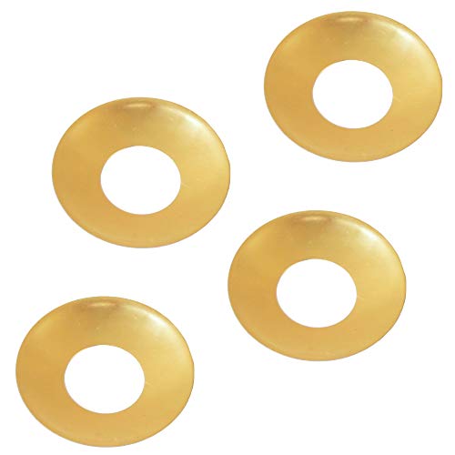 Auswahl Sorte + Menge - Kerzentülle Kerzeneinsatz Kerzenhalter Tropfenfänger aus Metall, für Baumkerzen, Puppenkerzen, Pyramidenkerzen Tafelkerzen und Teelichter - hier 4 Stück Tropfenfänger 17 mm von Meissner-Handel