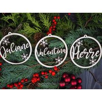 Christbaumschmuck Individualisiert Holz Namen von MeissnerFloristik