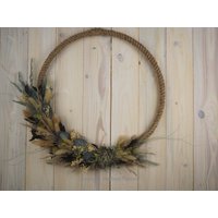 Großer Hoop Loop Trockenkranz Wandkranz Türkranz Trockenblumen 40 cm von MeissnerFloristik
