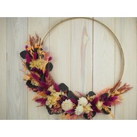 Großer Hoop Loop Türkranz Wandkranz Bunter Knaller Trockenblumen 40 cm von MeissnerFloristik