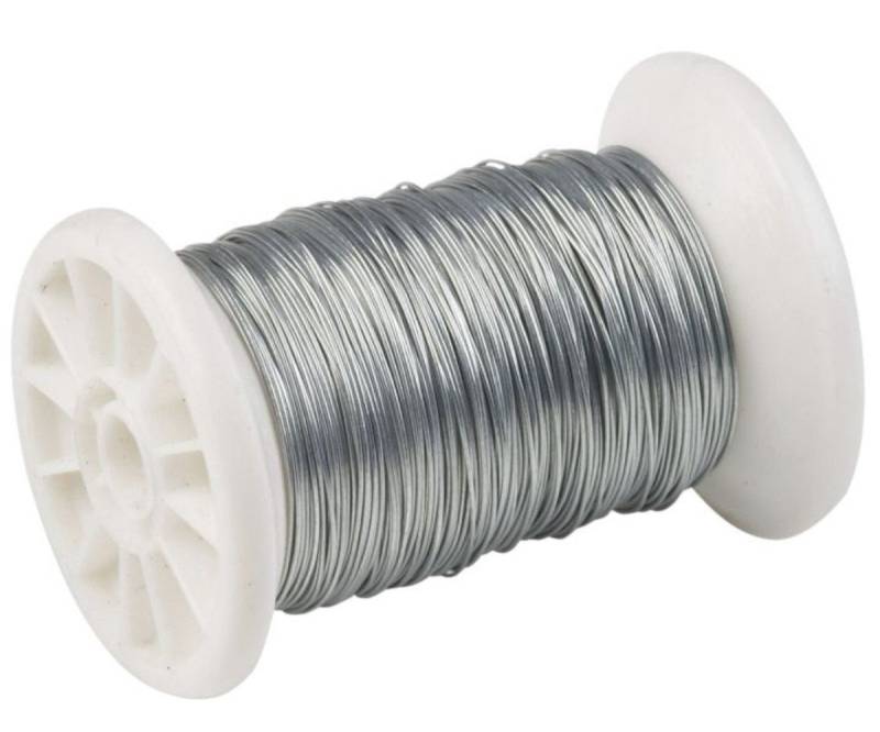 Meister Werkzeuge Bindedraht Verzinkter Stahldraht auf Spule 65m – Vielseitig für Haus & Garten, verzinkt von Meister Werkzeuge