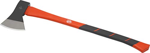 Meister Axt 1250 g - Vibrationsarmer Stiel aus Fiberglas - Ideale Kraftübertragung - Gummiertes Griffende - Zur Bearbeitung von Holz / Universalaxt mit Schneidschutz / Spaltaxt / Fällaxt / 2191700 Meister Axt 1250 g - Vibrationsarmer Stiel aus Fiberglas - Ideale Kraftübertragung - Gummiertes Griffende - Zur Bearbeitung von Holz / Universalaxt mit Schneidschutz / Spaltaxt / Fällaxt / 2191700 von Meister