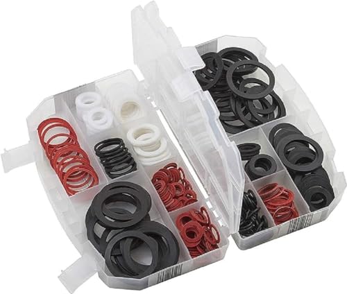 Meister Dichtungsring-Sortiment 383-teilig - Gummidichtungen, Fiberringe & O-Ringe im Set - Zur Anwendung im Sanitärbereich - Trinkwasser ungeeignet / Dichtungselemente / Dichtringe / 8910090 Meister Dichtungsring-Sortiment 383-teilig - Gummidichtungen, Fiberringe & O-Ringe im Set - Zur Anwendung im Sanitärbereich - Trinkwasser ungeeignet / Dichtungselemente / Dichtringe / 8910090 von Meister