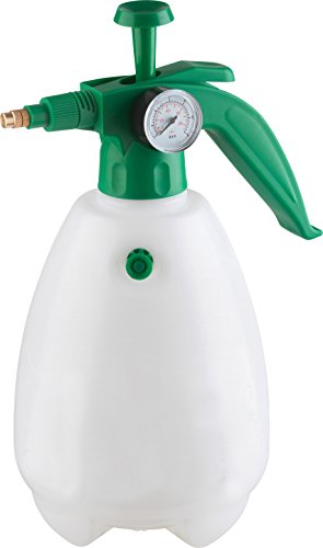 Meister Drucksprüher - 2 L Füllmenge - Verstellbare Messing-Düse - Mit Manometer & Überdruckventil - Geeignet für Pflanzenschutzmittel/Handdrucksprüher/Drucksprühgerät/Pumpsprüher / 9930590 Grün/Weiß von Meister