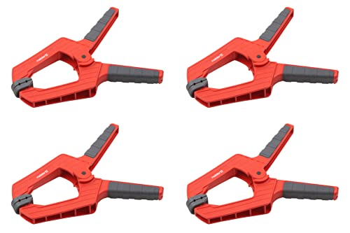 Meister Federzwinge - Set mit 4 Stück - 100 mm Spannweite - Bewegliche Spannbacken - Sicheres & einhändiges Fixieren von Werkstücken / Profi-Leimzwinge / Universalklemme / Montageklemme / 5217120 Meister Federzwinge - Set mit 4 Stück - 100 mm Spannweite - Bewegliche Spannbacken - Sicheres & einhändiges Fixieren von Werkstücken / Profi-Leimzwinge / Universalklemme / Montageklemme / 5217120 von Meister