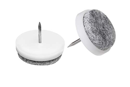 Metafranc Filz-Gleiter Ø 25 mm - Mit Nagel - weiß - 50 Stück - Effektiver Schutz Ihrer Möbel & Stühle / Möbelgleiter-Set für empfindliche Böden / Stuhlgleiter / Bodengleiter / 644076 Metafranc Filz-Gleiter Ø 25 mm - Mit Nagel - weiß - 50 Stück - Effektiver Schutz Ihrer Möbel & Stühle / Möbelgleiter-Set für empfindliche Böden / Stuhlgleiter / Bodengleiter / 644076 von Metafranc